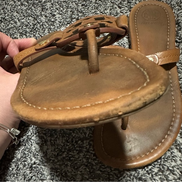 Tory Burch Miller Sandals in Vintage Vachetta Size 7.5 - Picture 8 of 12